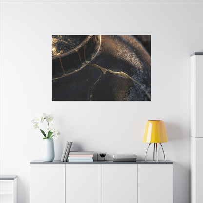 Kintsugi Rust Patina in Golden Hour | Broken Beauty Canvas Art