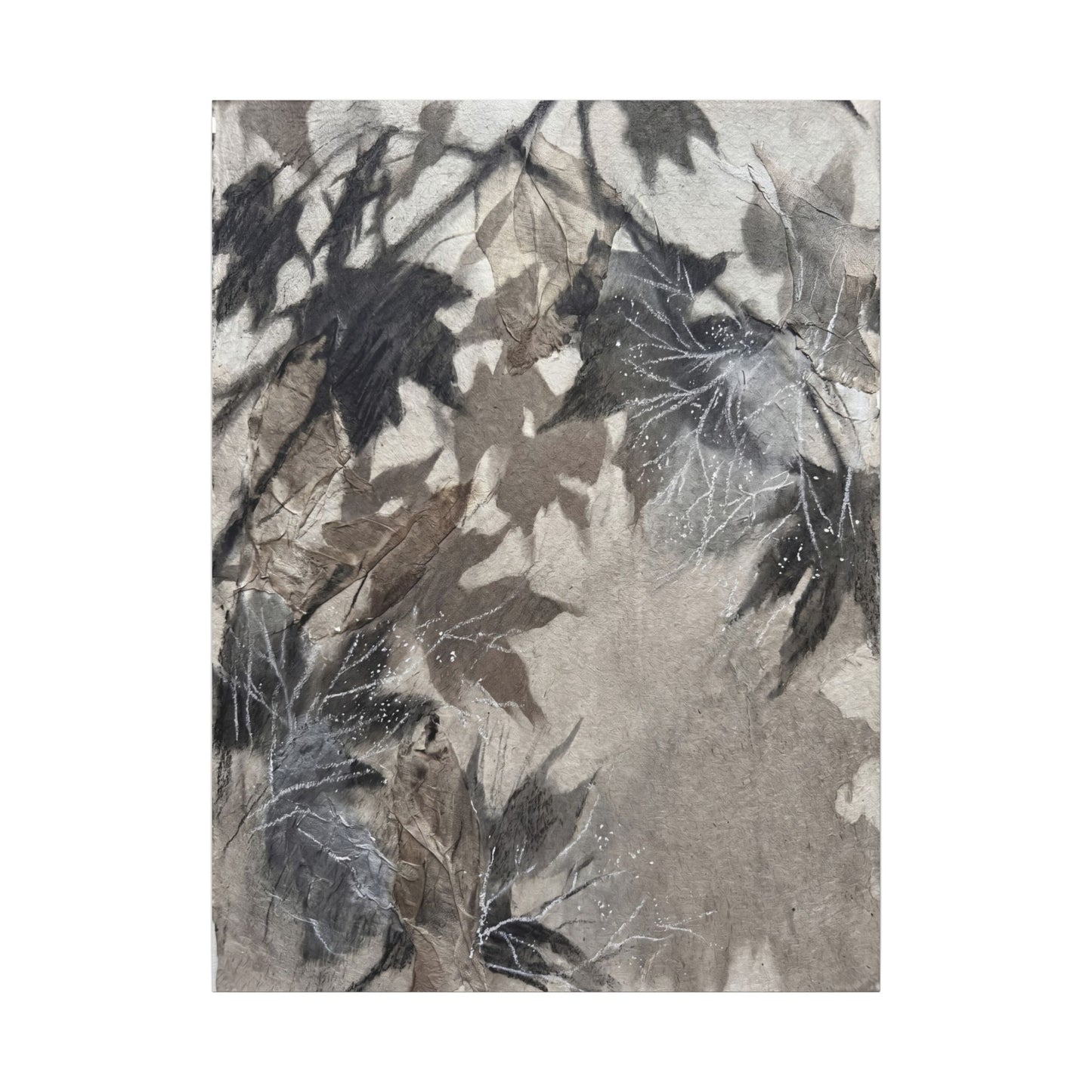 Shadow Play Texture Canvas Art | Cozy Japandi Art