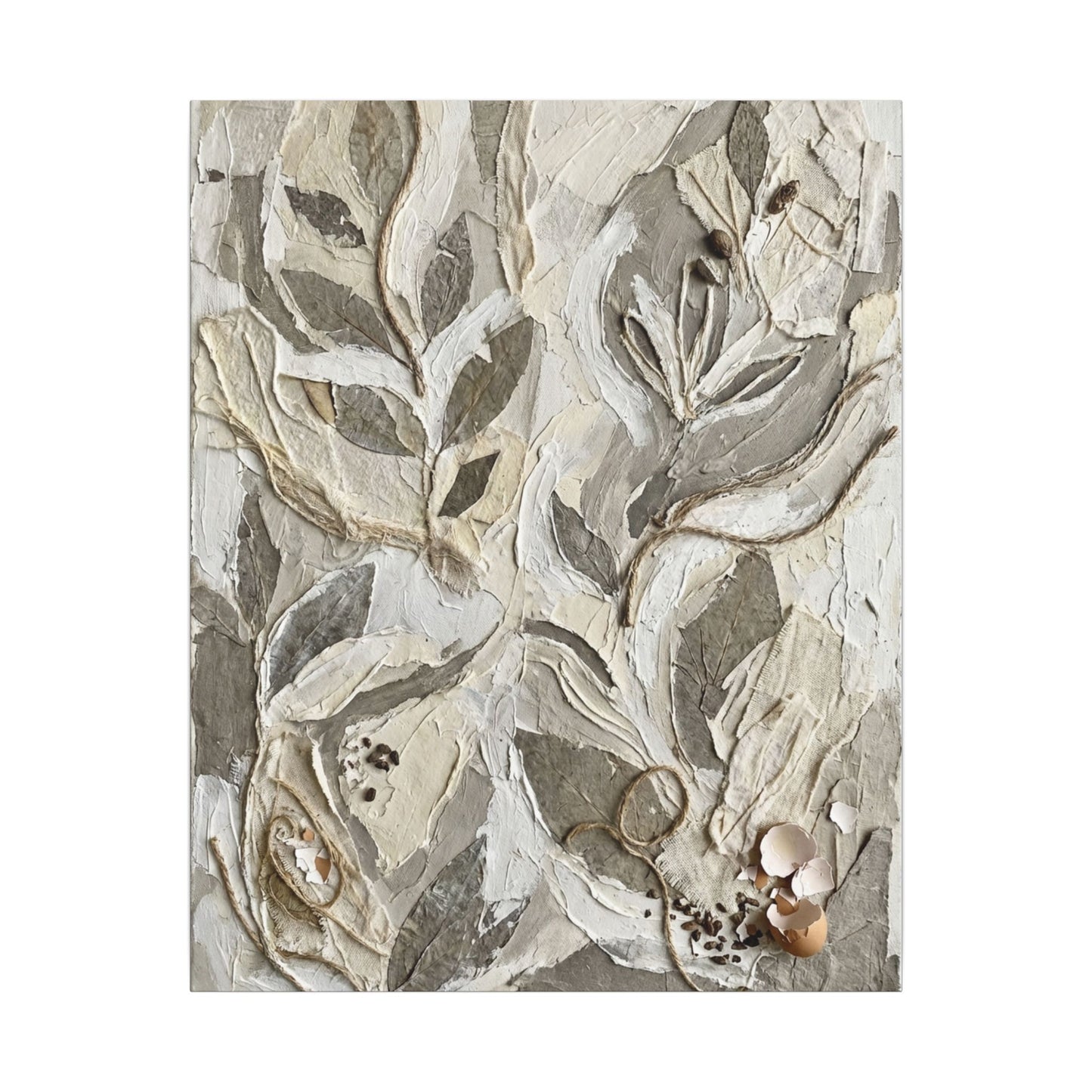 Japandi Textured Canvas Art