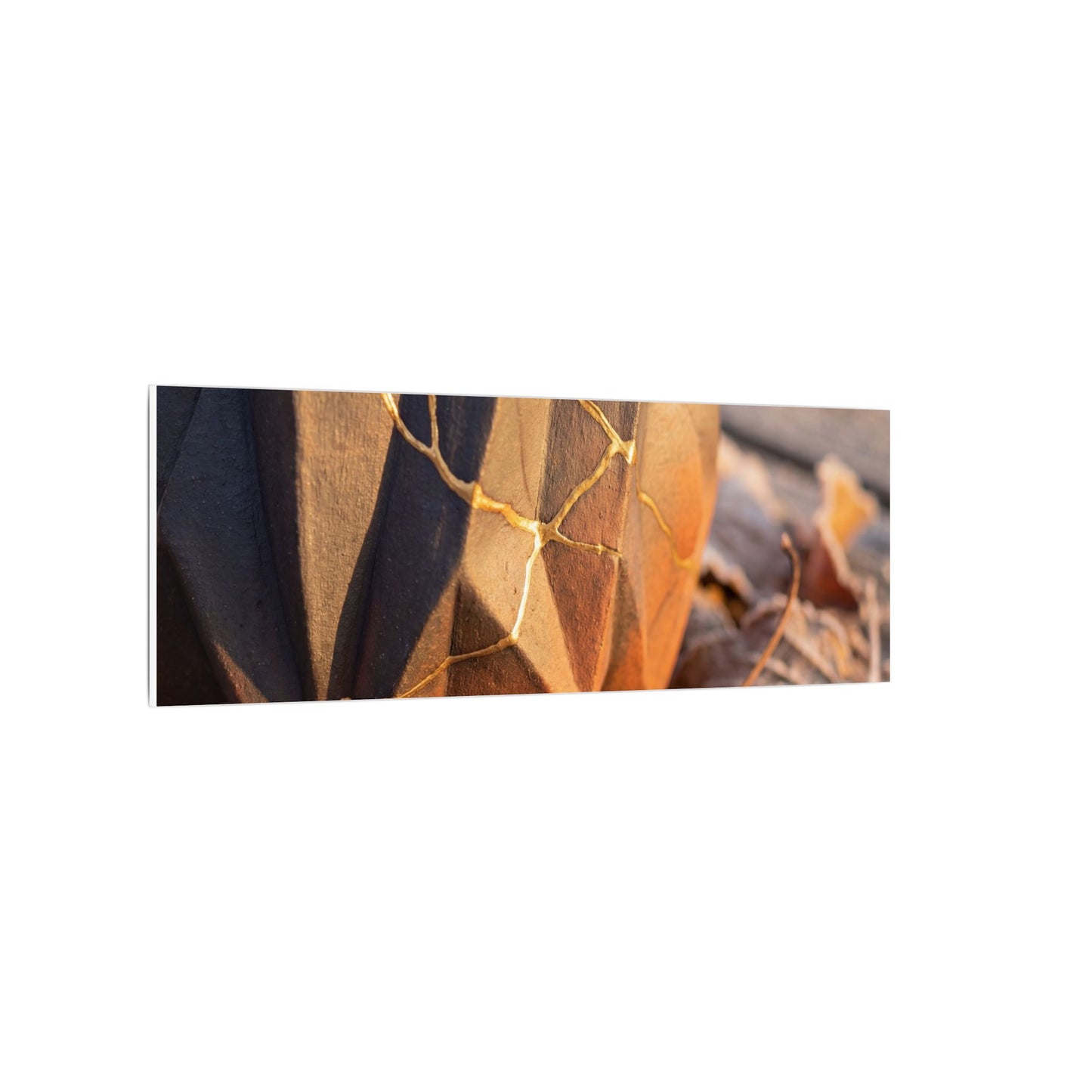 Paper Fold Gold Repair Canvas Art | Philosophical Kintsugi Art