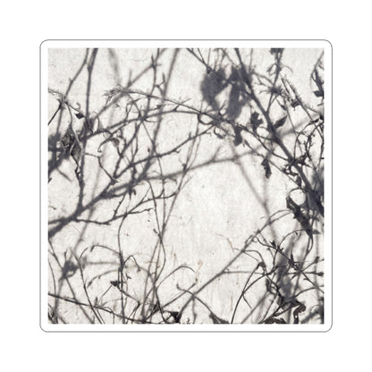 Shadow Play Sticker | Winter Japandi Japanese Pattern Art