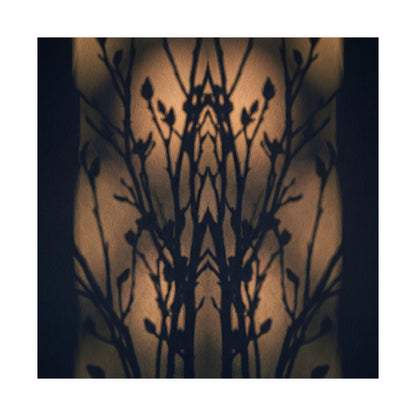 Golden Hour Shadow Play Wall Art Print - Dark Japandi Seijaku