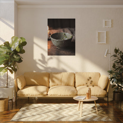 Ceramic Bowl Spring Canvas Art | Japandi Neutral Design