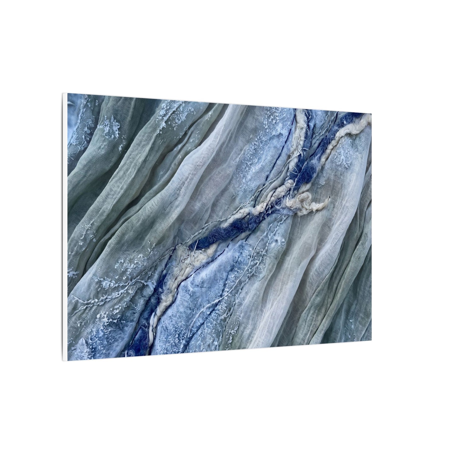 Moonlight Silk Drape Canvas Art - Japandi Mono No Aware