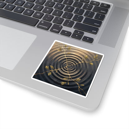 Water Ripple Spring Sticker | Kintsugi Resilient Design