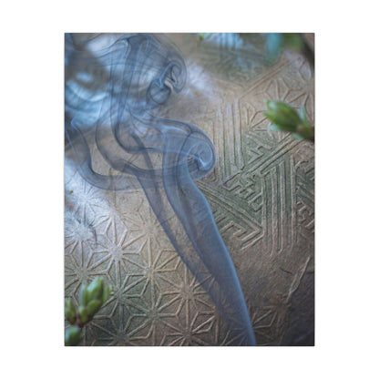 Spring Incense Smoke Japanese Pattern Canvas Art | Neutral Decor