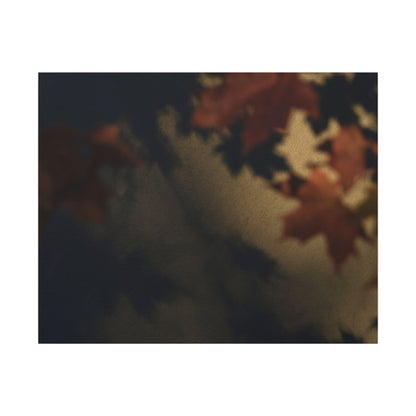 Shadow Play Canvas Art | Autumn Dark Japandi Moody Minimal Art