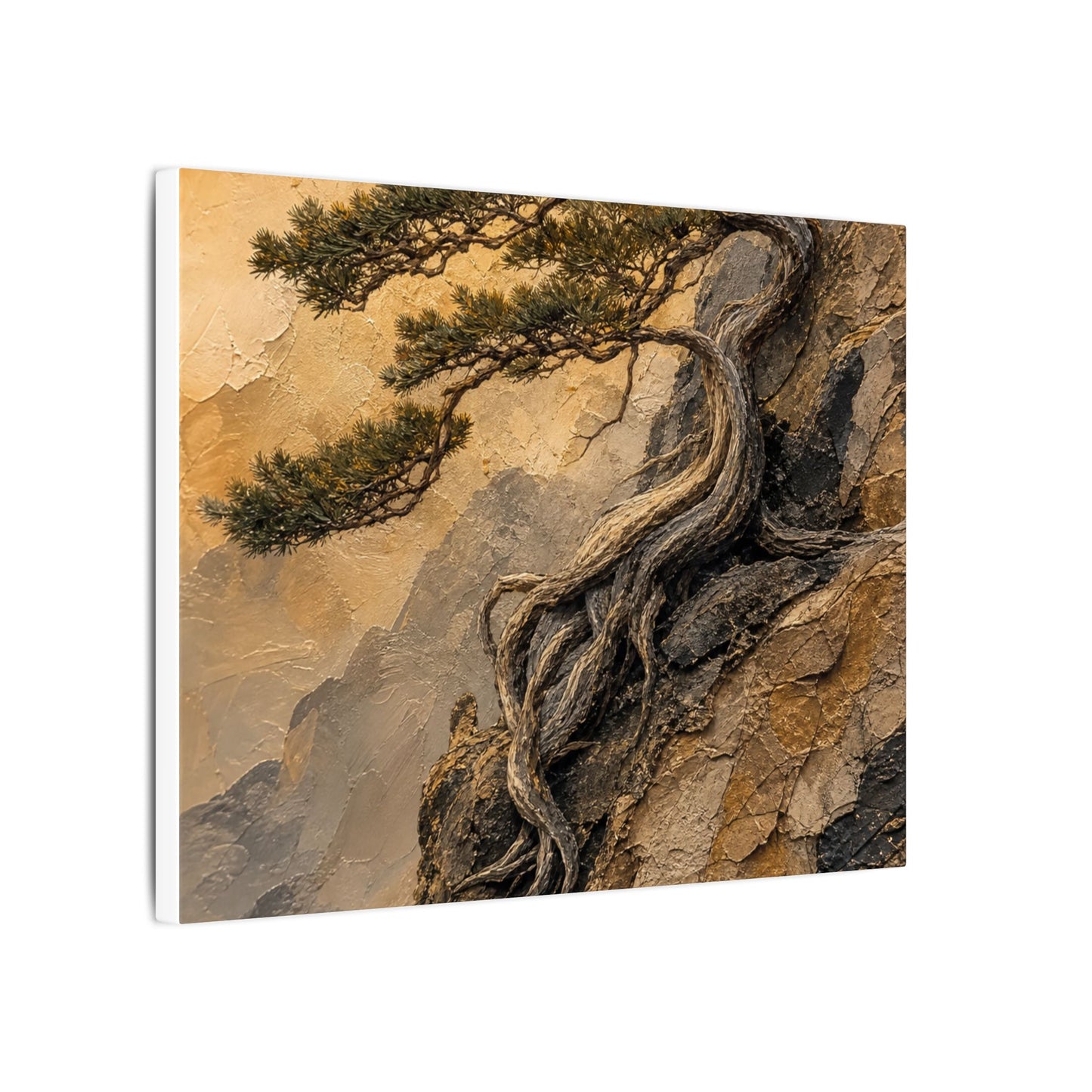 Summer Pine Tree Texture Canvas Art | Cozy Decor