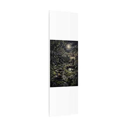 Kintsugi Moonlit Garden in Dappled | Gold Repair Canvas Art
