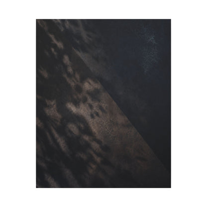 Shadow Play Winter Canvas Art | Dark Japandi Moody Design