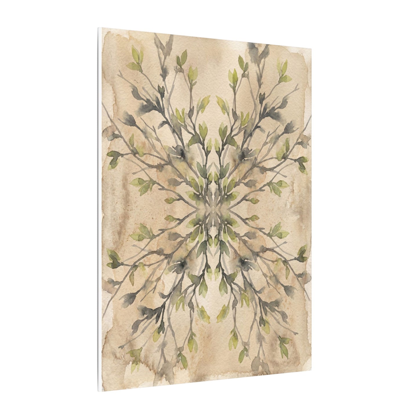 Shibui Shadow Play Canvas Art - Japandi Watercolor