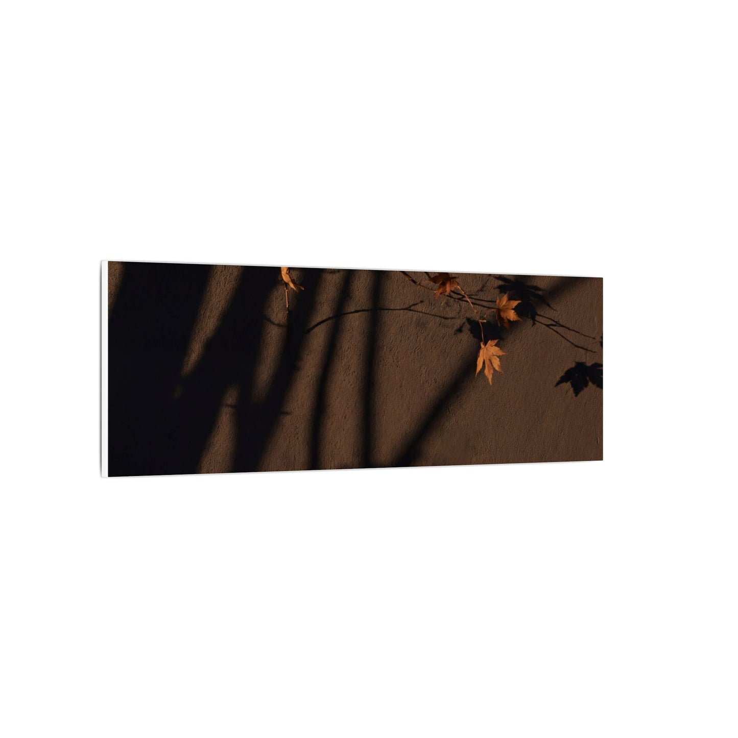 Shadow Play Autumn Canvas Art | Dark Japandi Luxurious Design