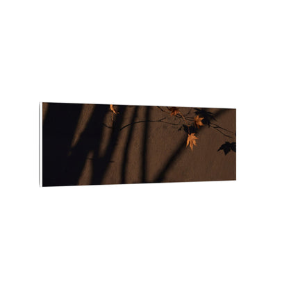 Shadow Play Autumn Canvas Art | Dark Japandi Luxurious Design