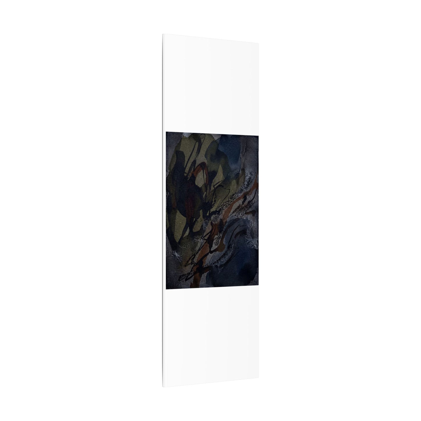 Shadow Play Winter Canvas Art | Dark Japandi Luxurious Design