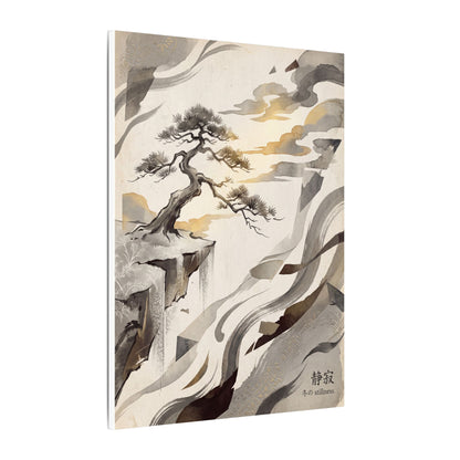Golden Hour Pine Tree Canvas Art - Japandi Seijaku