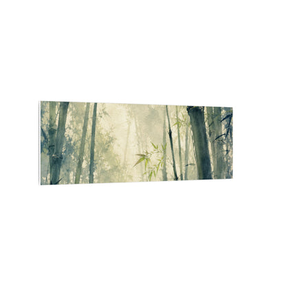 Bamboo Grove Spring Canvas Art | Zen Serene Design