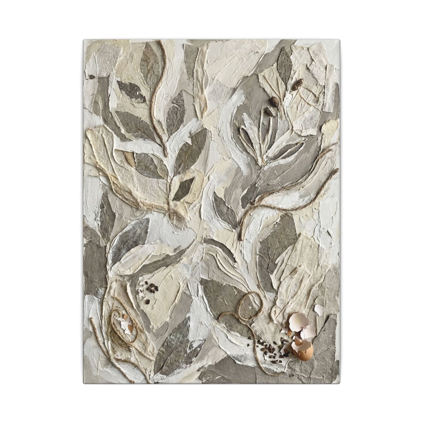 Japandi Textured Canvas Art