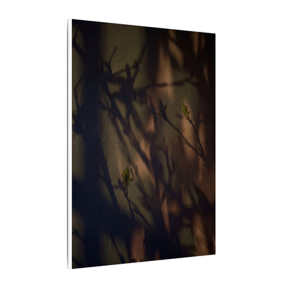 Candlelight Shadow Play Canvas Art - Dark Japandi Shibui