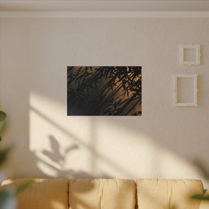 Sophisticated Shadow Play Canvas Art - Shadow Zen Dark Japandi