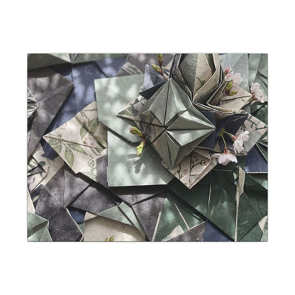 Shibui Paper Fold Canvas Art - Japandi Japanese Pattern Art Print