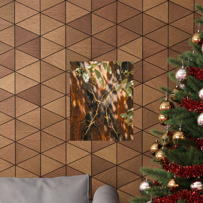 Rust Patina Gold Vein Wall Art Print | Artful Kintsugi Art