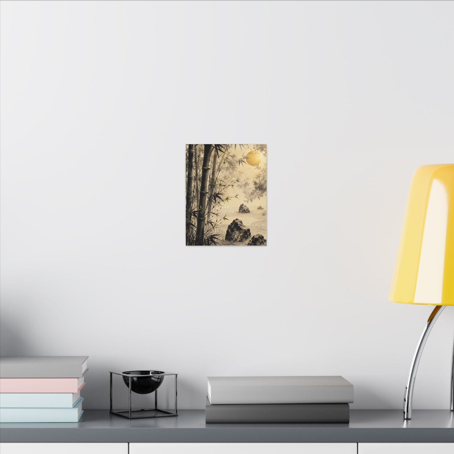 Peaceful Bamboo Grove Canvas Art - Karesansui Zen