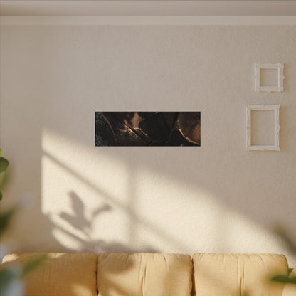 Fukinsei Broken Pottery Canvas Art - Dark Japandi Dark Texture
