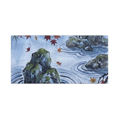Rock Garden Autumn Canvas Art | Zen Tranquil Design