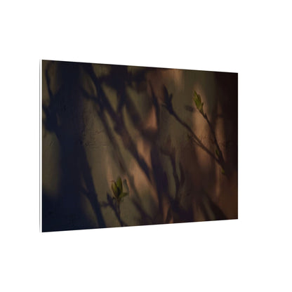 Candlelight Shadow Play Canvas Art - Dark Japandi Shibui