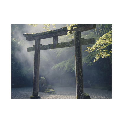 Torii Gate Canvas Art | Spring Zen Karesansui Art Art Print