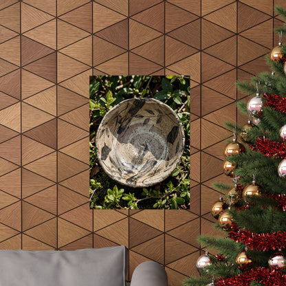 Ceramic Bowl Japanese Pattern Wall Art Print | Elegant Japandi Art