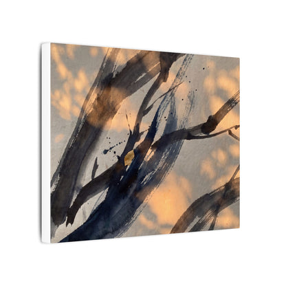 Datsuzoku Ink Brushstroke Canvas Art - Dark Japandi Shadow Zen