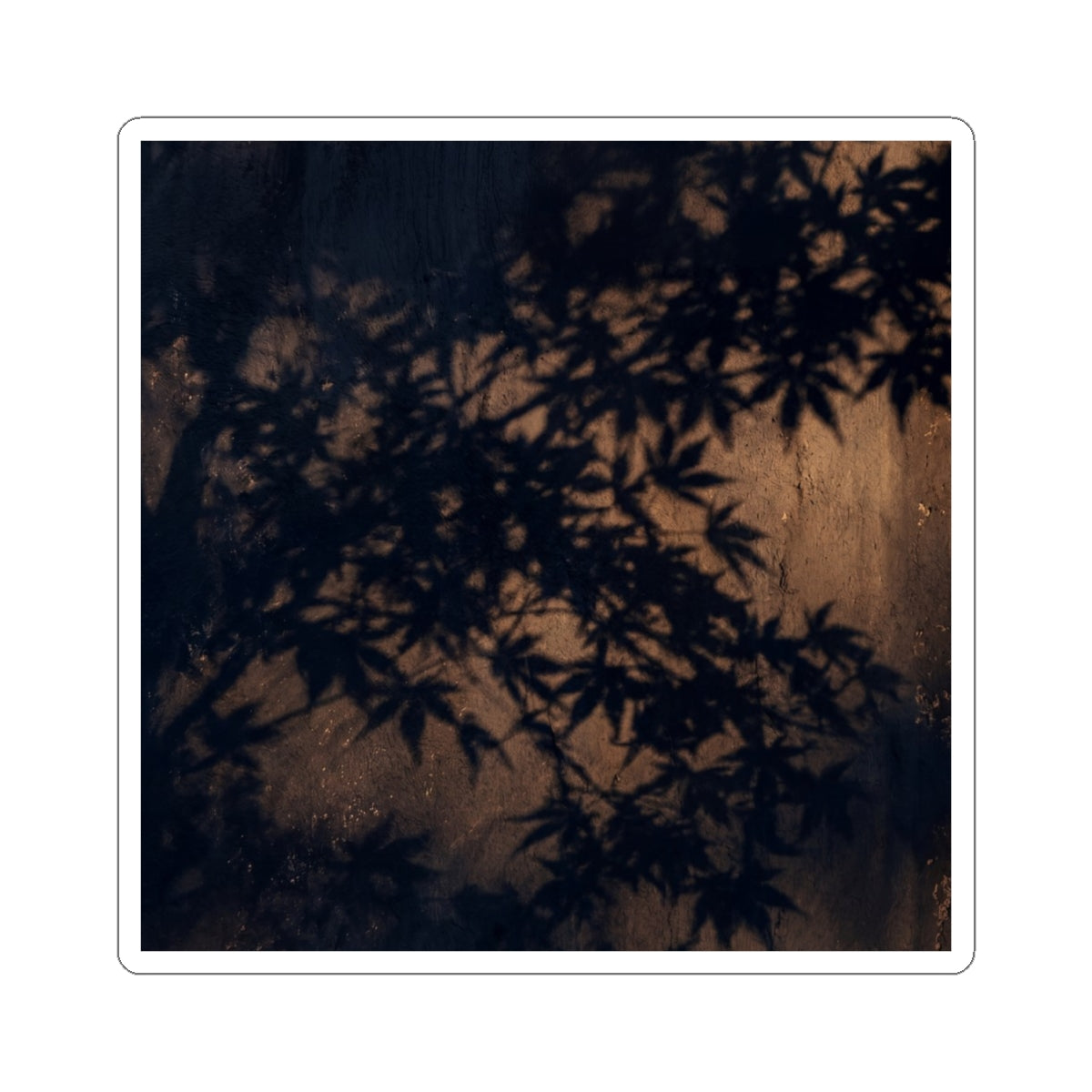 Shadow Play Sticker | Autumn Dark Japandi Shadow Zen Art