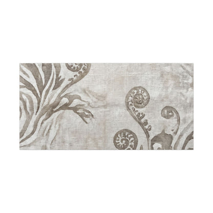 Japandi Fern Unfurling in Overcast | Japanese Pattern Canvas Art