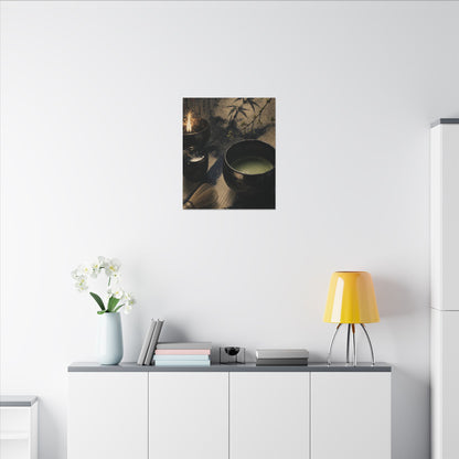 Ma Tea Ceremony Canvas Art - Zen Sumi E