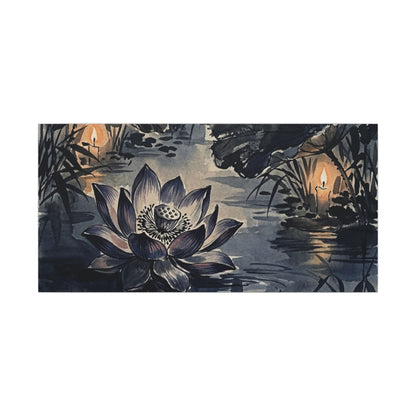 Fukinsei Lotus Flower Canvas Art - Zen Sumi E
