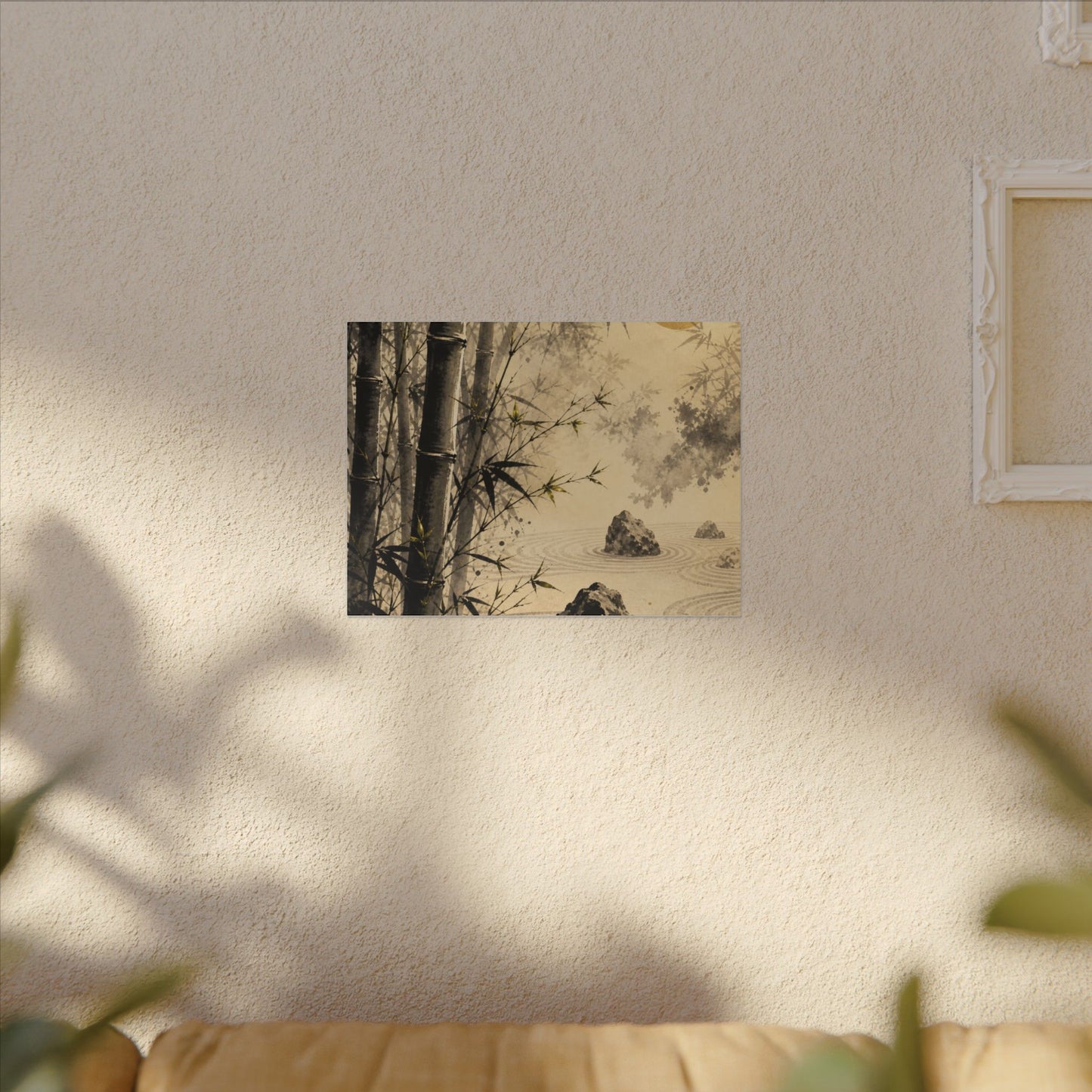 Peaceful Bamboo Grove Canvas Art - Karesansui Zen
