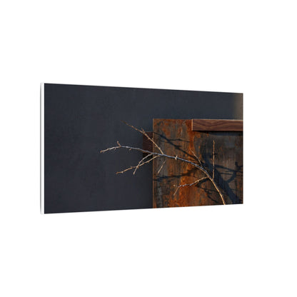 Ma Rust Patina Canvas Art - Dark Japandi Dark Texture