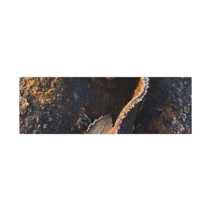 Moody Rust Patina Canvas Art - Moody Minimal Dark Japandi