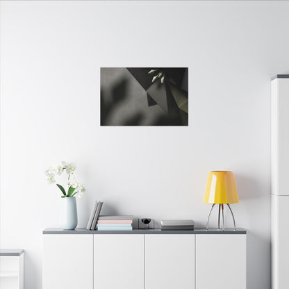 Paper Fold Moody Minimal Canvas Art | Luxurious Dark Japandi Art