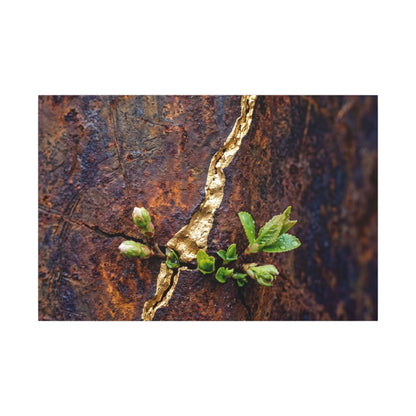 Overcast Rust Patina Canvas Art - Kintsugi Datsuzoku