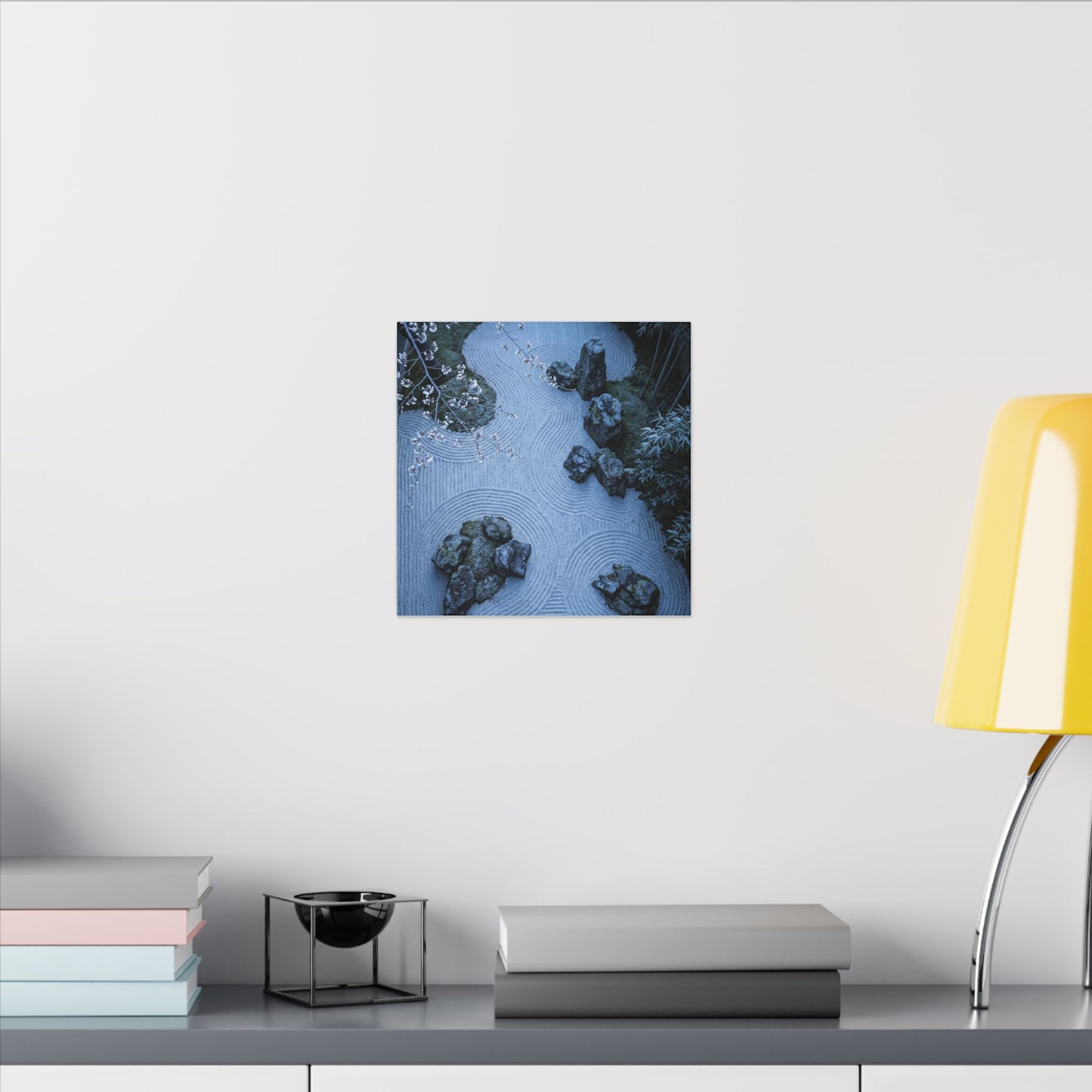 Earthy Silk Drape Canvas Art - Minimal Line Japandi