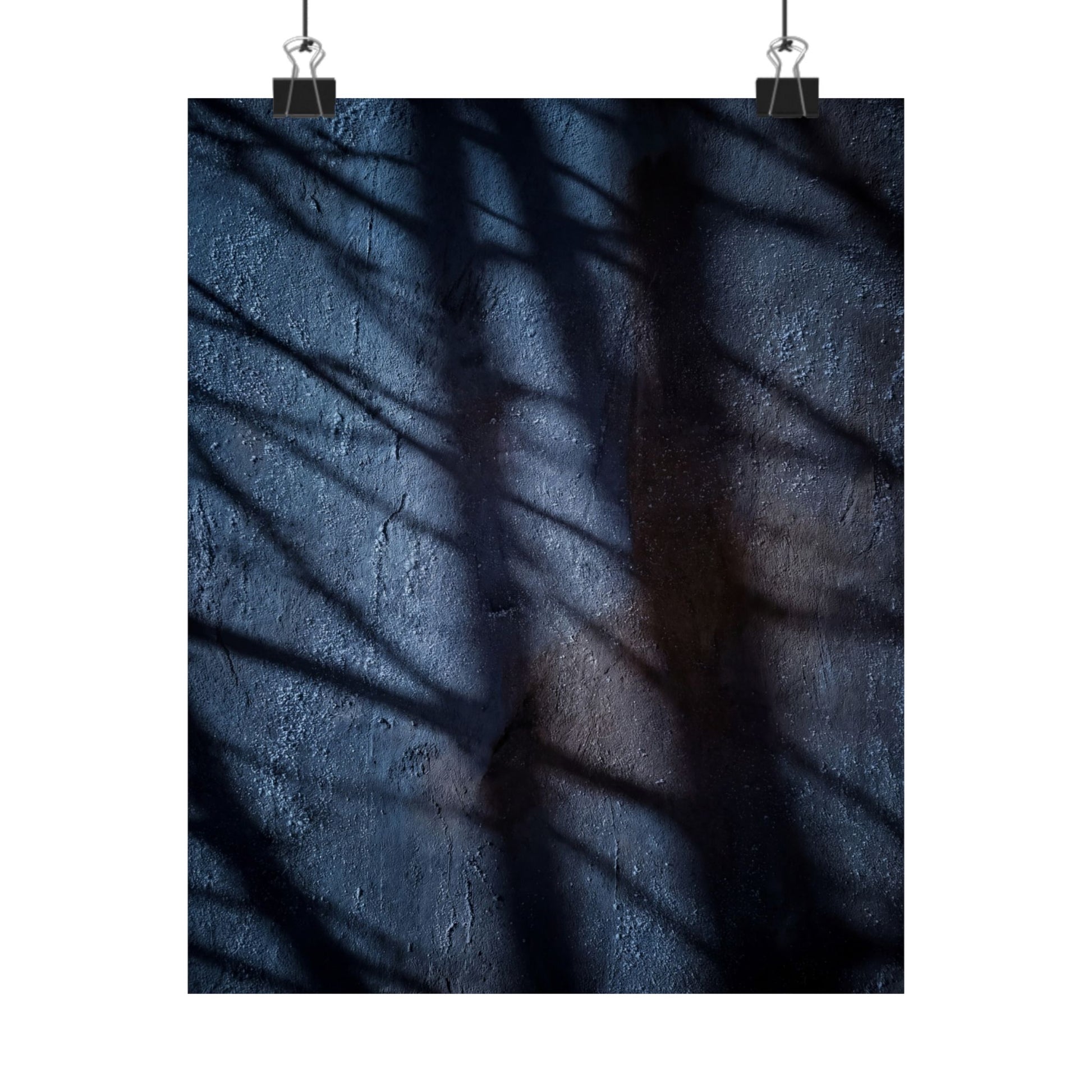 Mono No Aware Shadow Play Wall Art Print - Dark Japandi Moody Minimal Art Print