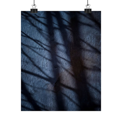 Mono No Aware Shadow Play Wall Art Print - Dark Japandi Moody Minimal Art Print