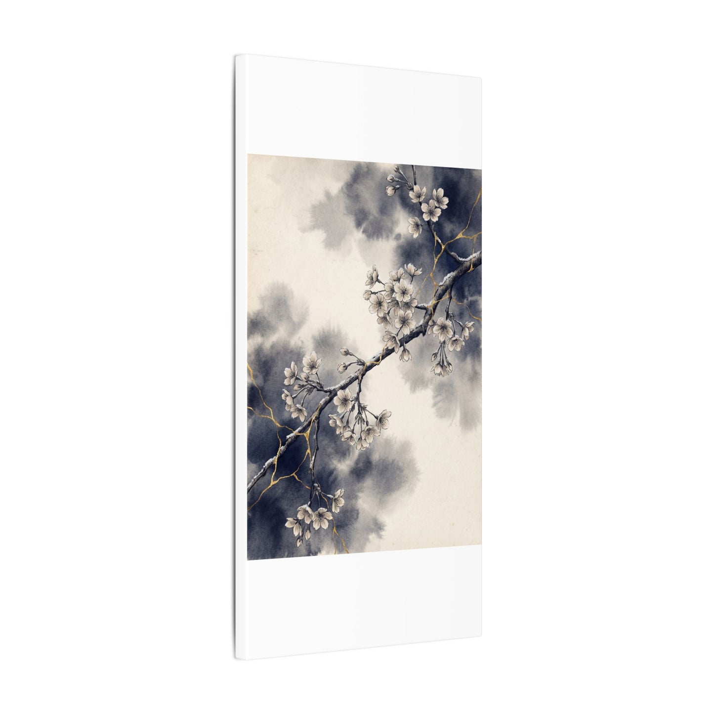 Ma Cherry Blossom Canvas Art - Kintsugi Gold Vein