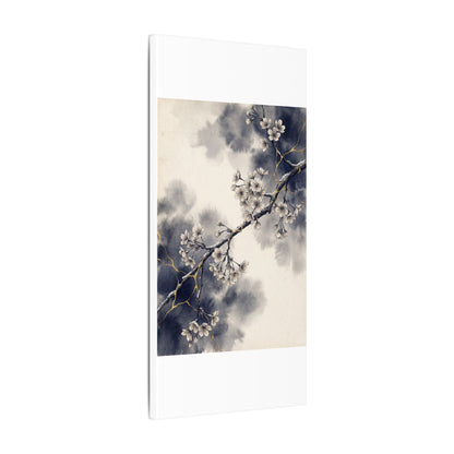 Ma Cherry Blossom Canvas Art - Kintsugi Gold Vein