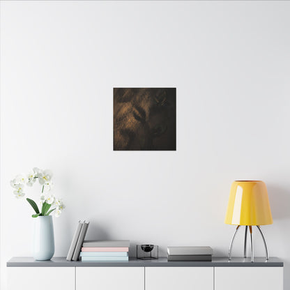 Candlelight Shadow Play Canvas Art - Dark Japandi Ma