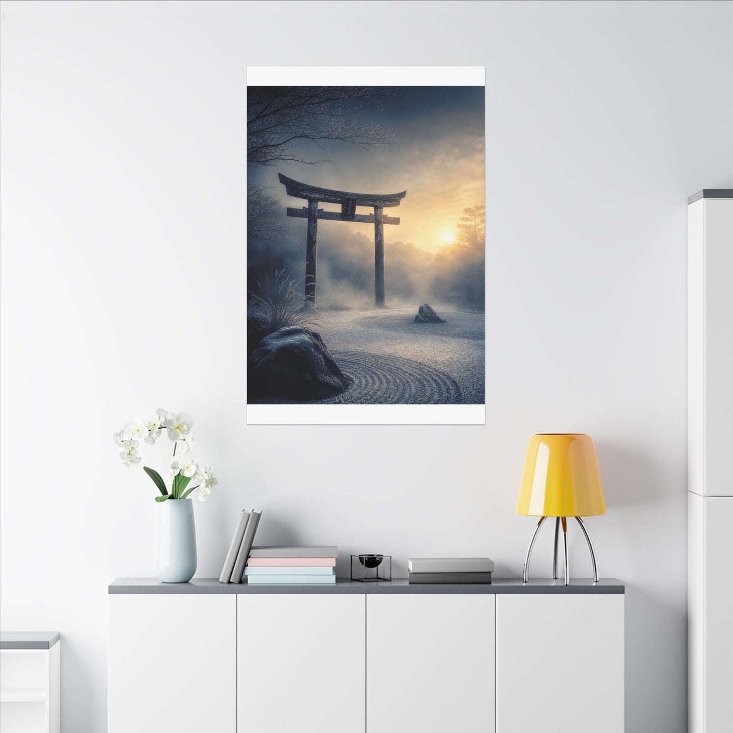 Zen Torii Gate in Golden Hour | Karesansui Canvas Art