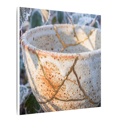Resilient Ceramic Bowl Canvas Art - Gold Vein Kintsugi