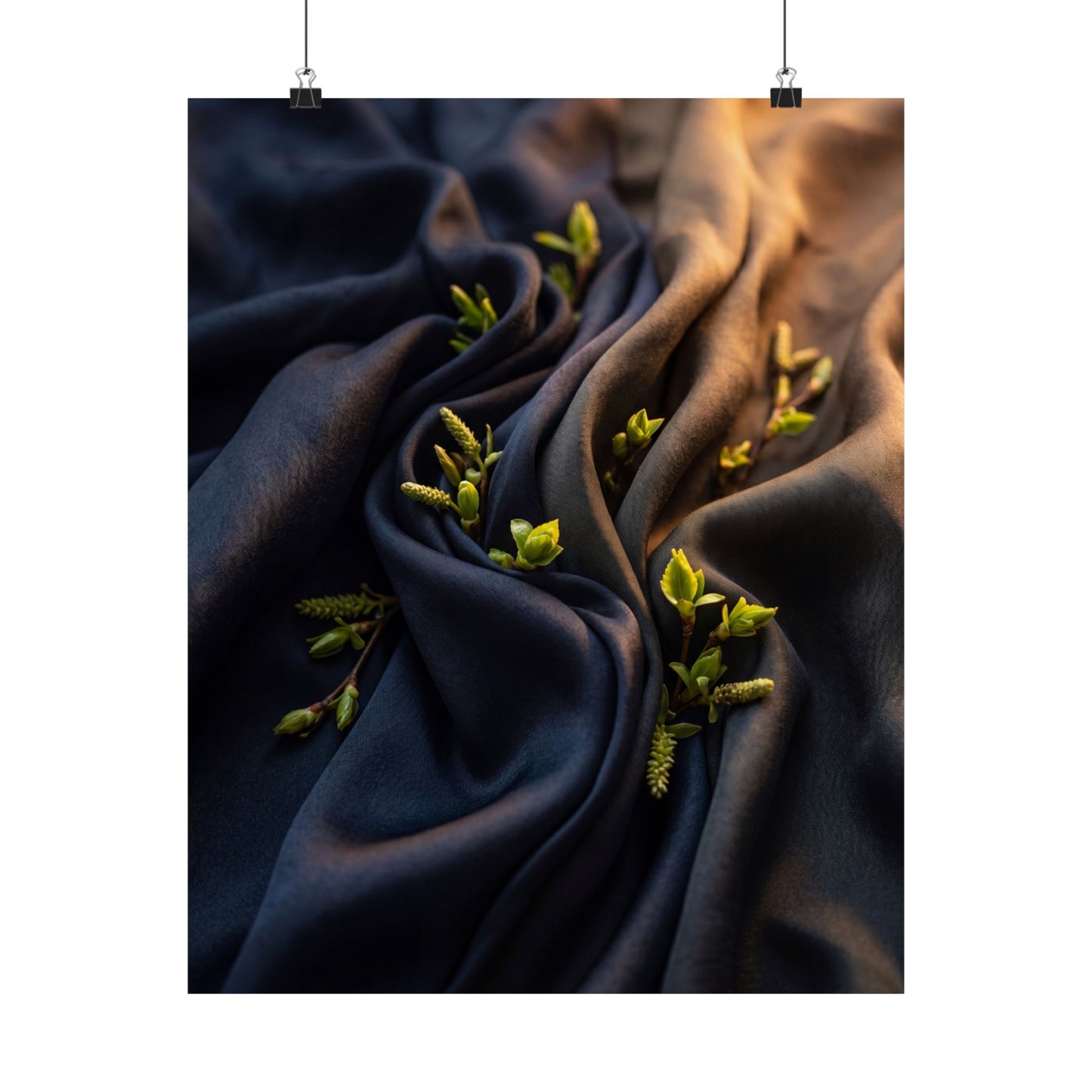 Spring Silk Drape Moody Minimal Wall Art Print | Bold Decor